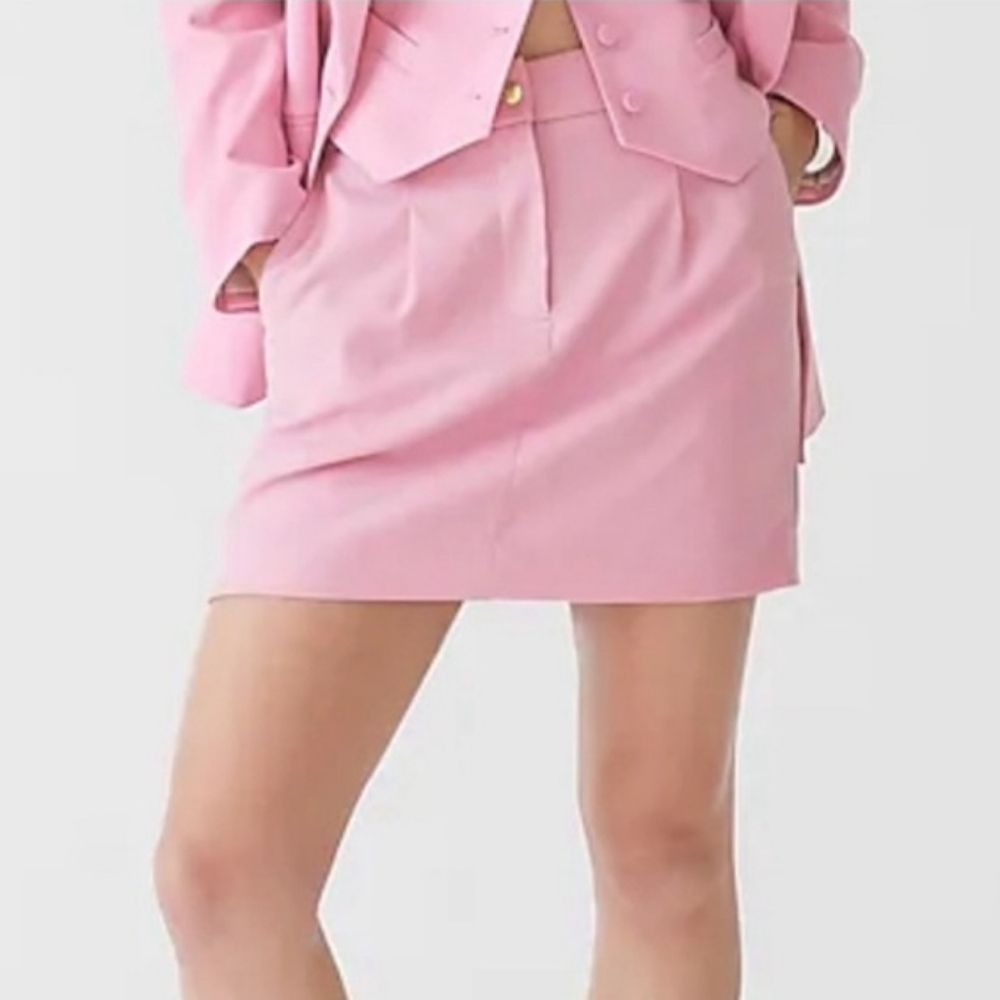 🆕️ J. Crew Trouser Mini Skirt in Italian City Wool Blend
